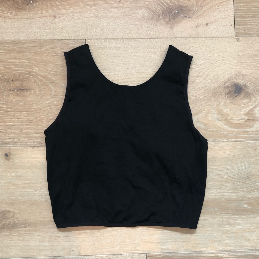 Lululemon Femme Force Crop Tank Black Size 6